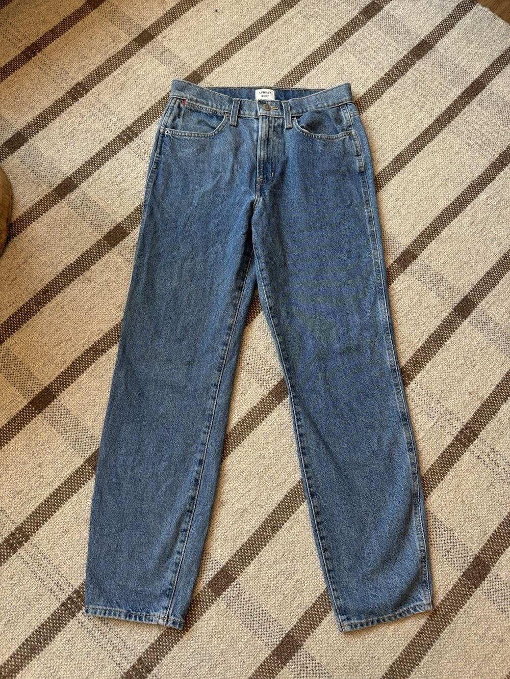 Aritzia Sunday Best Ollie Straight Leg Medium Wash Jeans Women’s 27 Y2K Grunge
